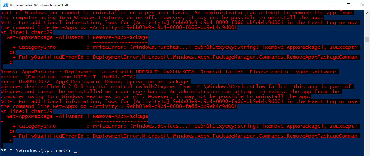 صورة لـ كيفية إلغاء تثبيت التطبيقات المثبتة مسبقا في نظام التشغيل Windows 10 باستخدام Powershell | uninstall-win10-apps-powershell-app-removed-DzTechs