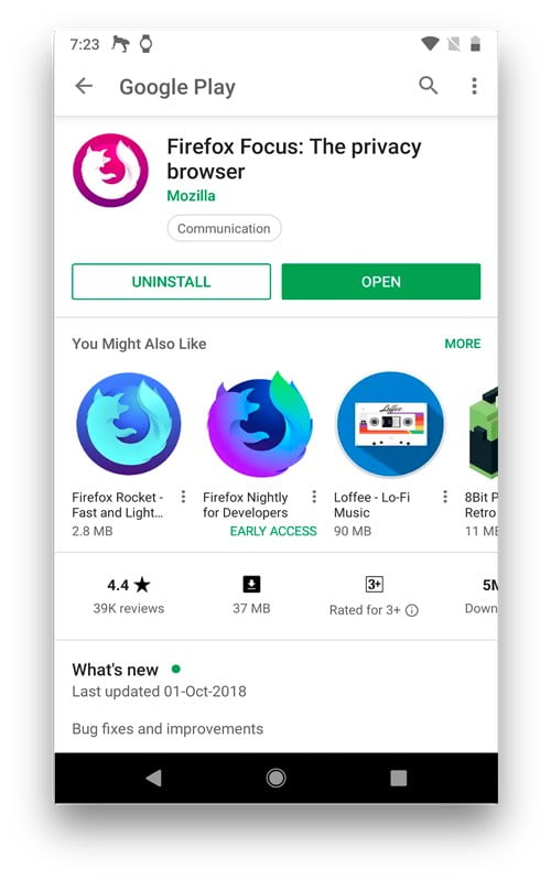 صورة لـ كيفية استخدام Firefox Focus لفتح روابط من تطبيقات الطرف الثالث على Android | 1-DzTechs