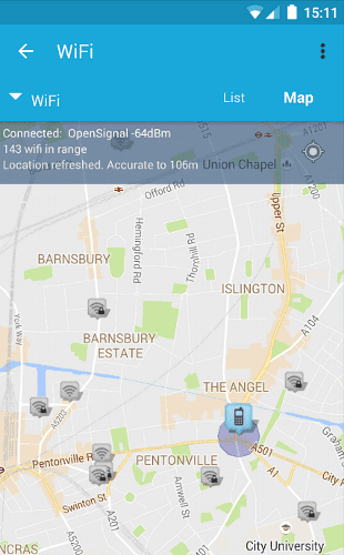صورة لـ أفضل تطبيقات إدارة WiFi المفضلة لدينا على نظام Android (2023) | Android-WiFi-manager-opensignal-DzTechs