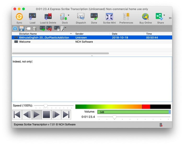 صورة لـ أفضل برامج النسخ من التسجيلات الصوتية لنظام التشغيل Mac | Express-Scribe-DzTechs