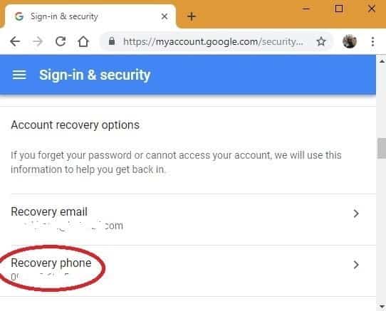 صورة لـ كيفية إزالة رقم هاتفك من حساب Google الخاص بك | Google-Recover-phone-DzTechs