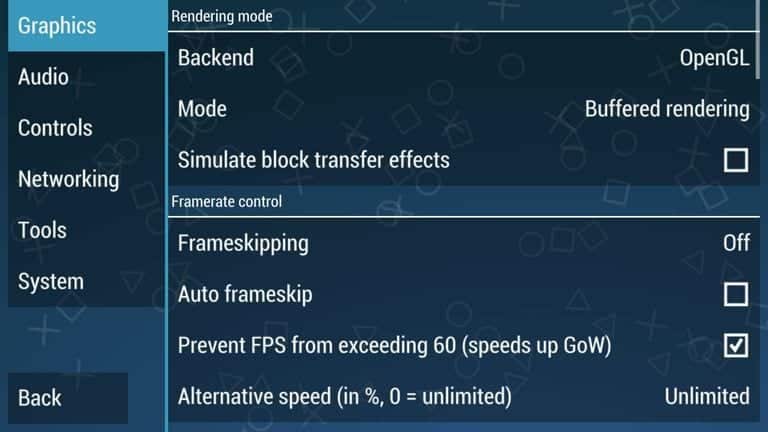صورة لـ أفضل إعدادات لـ PPSSPP على Android (تعمل بنسبة 100٪) | Graphics-Settings-1-DzTechs