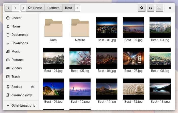 صورة لـ أفضل مدراء الملفات لنظام التشغيل Linux | Linux-file-managers-01-nautilus-DzTechs