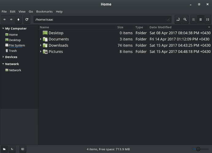 صورة لـ أفضل مدراء الملفات لنظام التشغيل Linux | Linux-file-managers-04-Nemo-DzTechs