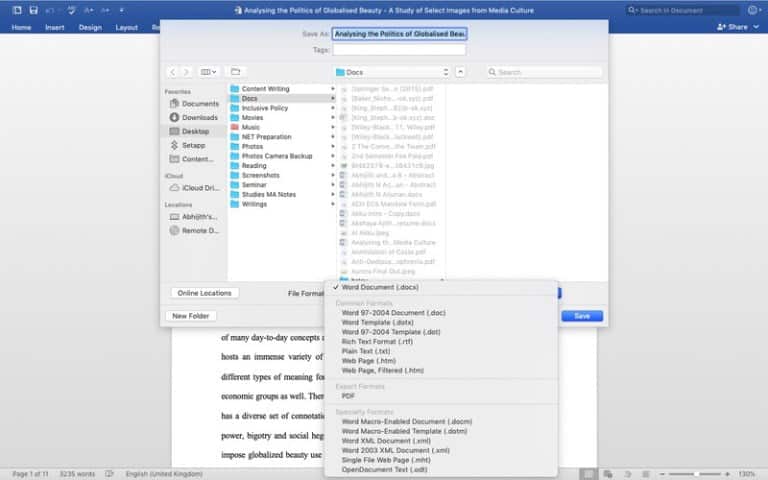 صورة لـ أفضل الطرق لتحويل ملف Word إلى PDF على نظام macOS | MS-Word-DzTechs