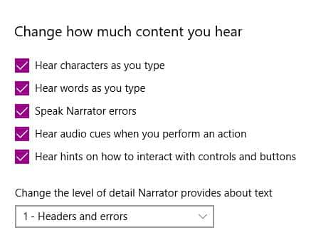صورة لـ كيفية استخدام أداة Windows Narrator لتحويل النص إلى كلام | Narrator-Details-DzTechs