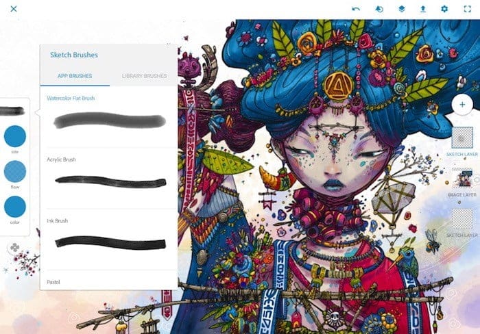 صورة لـ أفضل بدائل تطبيق Procreate المُتاحة لـ Android و Windows لإنشاء رسومات فنية | Screen-Shot-2018-10-08-at-5.27.35-PM-DzTechs