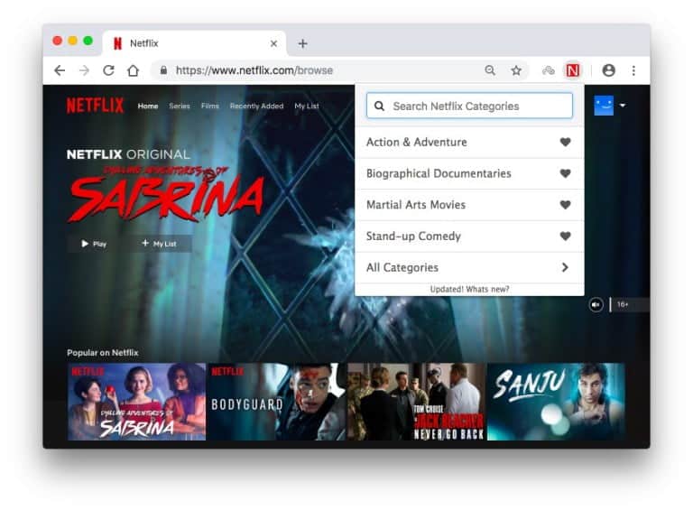 صورة لـ كيفية تصفح جميع الأفلام والبرامج التلفزيونية من Netflix (4 طرق) | Screen-Shot-2018-10-26-at-9.28.49-PM-DzTechs