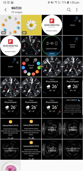 صورة لـ كيف تأخذ لقطات الشاشة على Samsung Galaxy Watch و Gear S3 | Screenshot_20181030-130021_Gallery-DzTechs