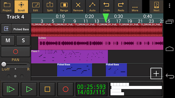 صورة لـ أفضل 10 تطبيقات لتأليف الموسيقى والأغاني لـ Android و iOS | android-music-omposer-audio-evolution-mobile-studio-DzTechs