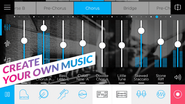 صورة لـ أفضل 10 تطبيقات لتأليف الموسيقى والأغاني لـ Android و iOS | android-music-omposer-music-maker-jam-DzTechs