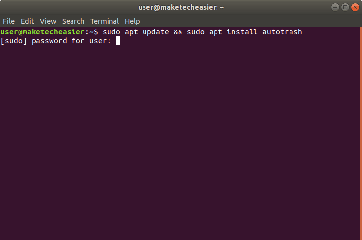 صورة لـ كيفية حذف الملفات القديمة تلقائيا من سلة المهملات على نظام Linux | autotrash-install-DzTechs