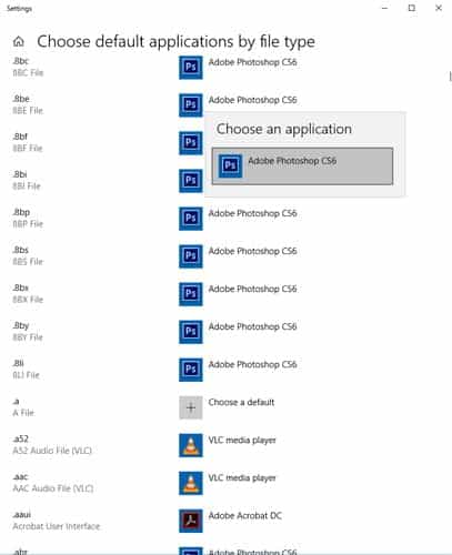 صورة لـ كيفية تغيير وإعادة تعيين واستبدال اقترانات الملفات في نظام التشغيل Windows 10 | change-reset-replace-file-associations-windows-10-default-applications-DzTechs