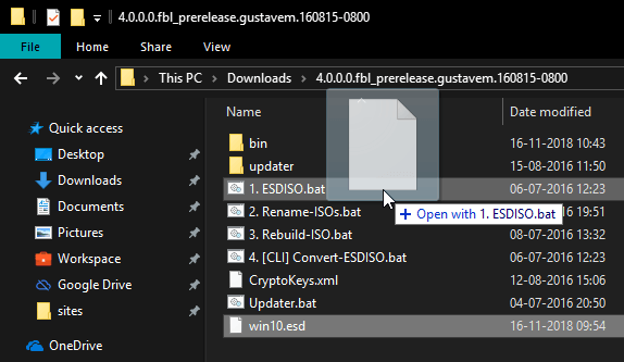 صورة لـ كيفية تحويل ملفات ESD إلى ISO في نظام التشغيل Windows 10 | convert-esd-to-iso-drag-and-drop-esd-file-onto-esdiso-file-DzTechs