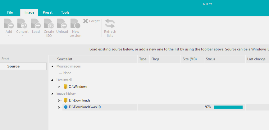 صورة لـ كيفية تحويل ملفات ESD إلى ISO في نظام التشغيل Windows 10 | convert-esd-to-iso-ntlite-creating-iso-DzTechs