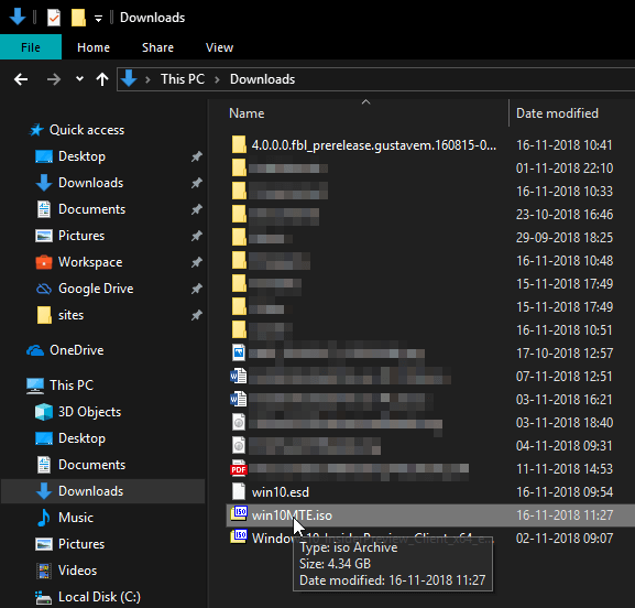 صورة لـ كيفية تحويل ملفات ESD إلى ISO في نظام التشغيل Windows 10 | convert-esd-to-iso-ntlite-iso-file-created-DzTechs