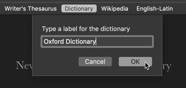 صورة لـ تخصيص تطبيق القاموس على نظام macOS | customize-dictionary-app-macos-rename-label-DzTechs