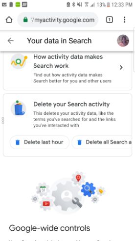 صورة لـ كيف يمكنك إزالة و حذف سجل بحث Google بسهولة | delete-search-history-mobile-choices-DzTechs
