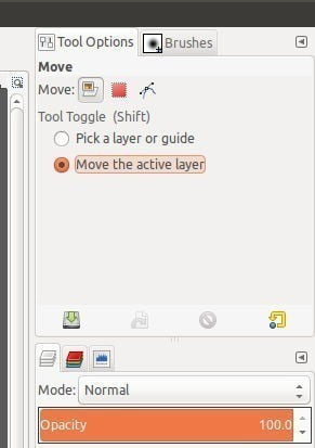 صورة لـ كيفية جعل برنامج GIMP يبدو ويعمل مثل برنامج Photoshop | gimp-ps-move-options-DzTechs