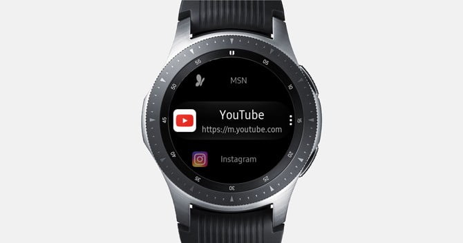 صورة لـ أفضل تطبيقات Galaxy Watch و Active 2 (لسنة 2023) | samsung-internet-browser-DzTechs