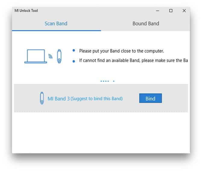صورة لـ فتح قفل Windows باستخدام Mi Band 3/2 | scan-for-devices-DzTechs