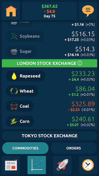 صورة لـ أفضل تطبيقات محاكاة سوق الأسهم لنظام Android و iOS | stock-simulator-BoneApps-Stock-Exchange-DzTechs