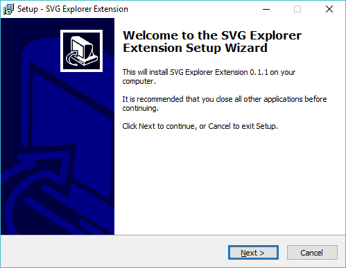 صورة لـ كيفية عرض صور مصغرة لملفات SVG في مستكشف Window | svg-setup-window-DzTechs