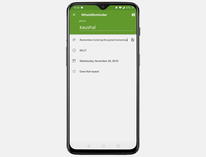 صورة لـ أفضل 10 تطبيقات لجعل الرسائل النصية تلقائية | whats-reminder-DzTechs