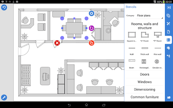 صورة لـ أفضل التطبيقات لإنشاء مخططات هندسية للأرضيات لنظامي التشغيل Android و iOS | 02-house-planning-app-Grapholite-Floor-Plans-DzTechs