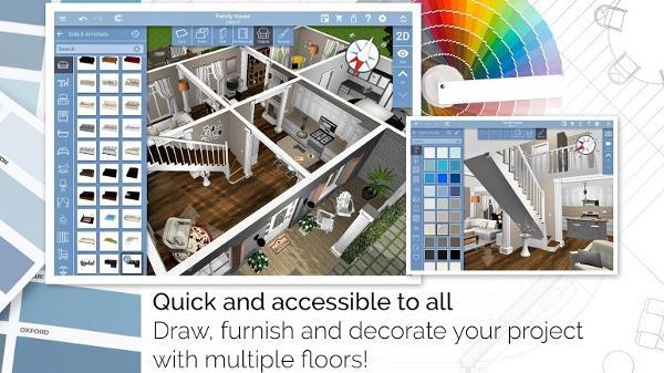 صورة لـ أفضل التطبيقات لإنشاء مخططات هندسية للأرضيات لنظامي التشغيل Android و iOS | 04-house-planning-app-Home-Design-3D-DzTechs