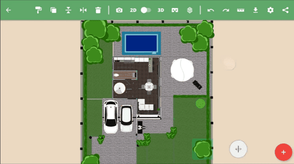 صورة لـ أفضل التطبيقات لإنشاء مخططات هندسية للأرضيات لنظامي التشغيل Android و iOS | 05-house-planning-app-Planner-5D-DzTechs