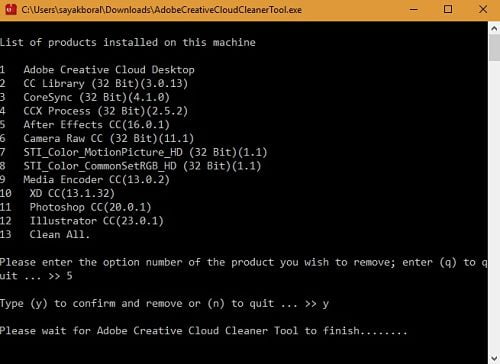 صورة لـ كيفية إلغاء تثبيت منتجات Adobe Creative Cloud من كمبيوتر بنظام Windows 10 | Adobe-Creative-Cloud-Cleaner-Delete-Specific-Products-Aftereffects-step-1-DzTechs