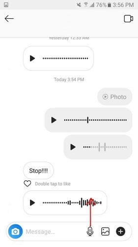 صورة لـ كيفية إرسال رسالة صوتية في Instagram | Message-MicUp-DzTechs
