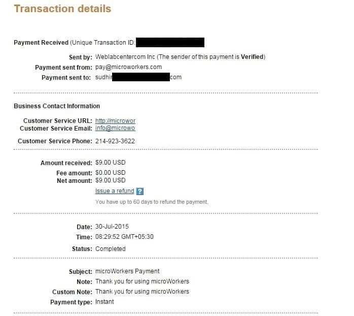 صورة لـ Microworkers – ربح وهمي أم حقيقي ؟ مراجعة مع إثبات الدفع | Microworkers-Payment-proof1-DzTechs