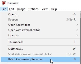 صورة لـ 5 أدوات مفيدة لتحرير دفعة مُتعددة من الصور في Windows | Windows-Batch-Irfanview-DzTechs