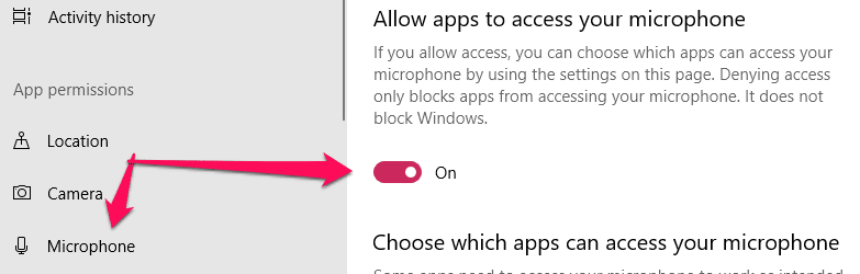 صورة لـ كيفية إصلاح الميكروفون لا يعمل في نظام Windows 10 | Windows10-microphone-switch-DzTechs