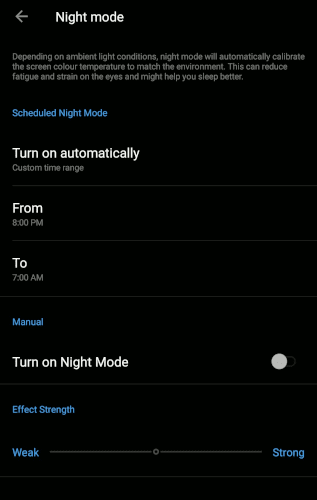 صورة لـ كيفية إعداد الوضع الليلي في منصات مُختلفة (Windows / macOS / Linux / iOS / Android) | android-night-mode-DzTechs
