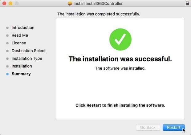 صورة لـ كيفية توصيل وحدة تحكم Xbox One إلى جهاز MacOS | connect-xbox-one-controller-to-mac-controller-installer-restart-DzTechs