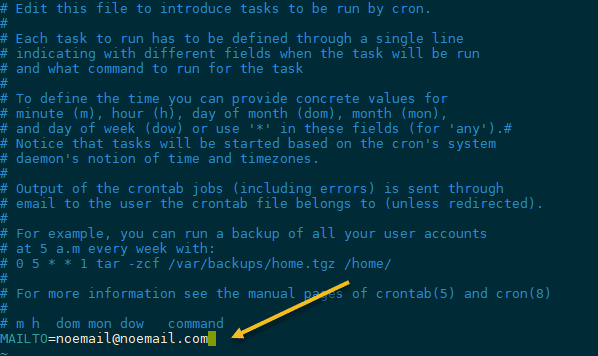 صورة لـ دليل المبتدئين لاستخدام Cron لجدولة المهام في نظام Linux | cron-mailto-variable-DzTechs