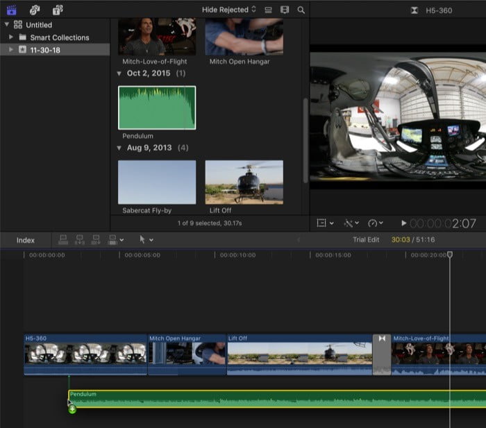 صورة لـ كيف تبدأ في استخدام تطبيق تعديل الفيديو الاحترافي Final Cut Pro | final-cut-pro-intro-audio-editing-DzTechs