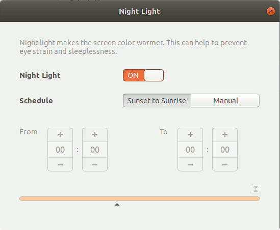 صورة لـ كيفية إعداد الوضع الليلي في منصات مُختلفة (Windows / macOS / Linux / iOS / Android) | gnome-configure-night-light-DzTechs