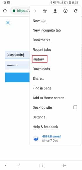 صورة لـ كيفية التحقق من كلمات السر المحفوظة في Chrome Mobile | history-DzTechs