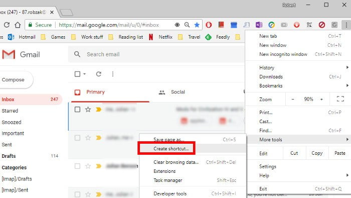 صورة لـ كيفية الوصول إلى Gmail على سطح مكتبك | how-to-access-gmail-on-desktop-create-shortcut-2-DzTechs