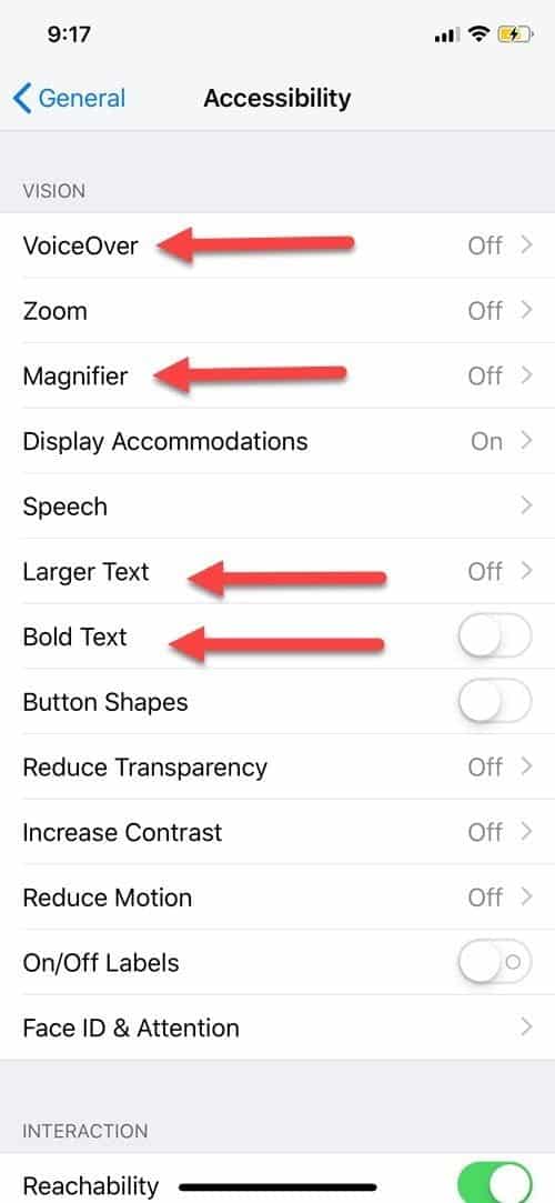 صورة لـ كيفية استخدام ميزات إمكانية الوصول للـ iPhone في نظام التشغيل iOS 12 | ios-accessibility-vision-DzTechs