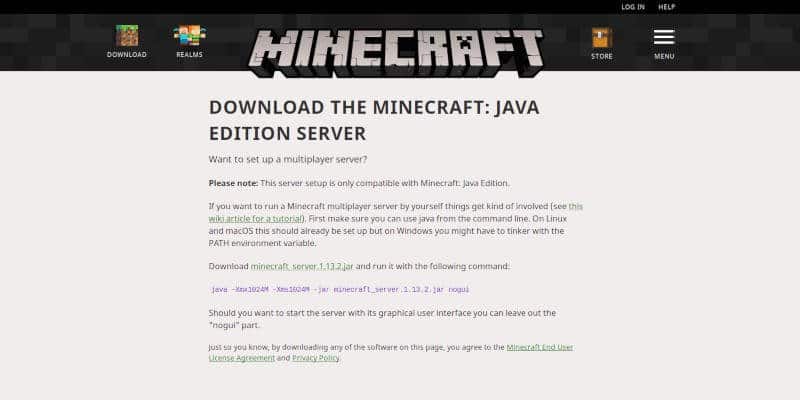 صورة لـ كيف تستضيف خادمك على Minecraft | minecraft-server-download-DzTechs