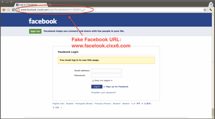 صورة لـ أفضل 15 طريقة عمل لكيفية اختراق حسابات Facebook وكيفية حمايته | phishing-facebook-696x385-DzTechs