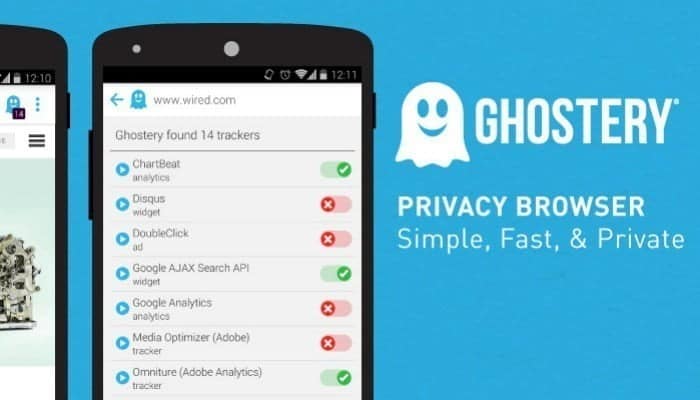 صورة لـ أفضل المتصفحات التي تُركز على الخصوصية لأجهزة Android | privacy-browser-ghostery-DzTechs