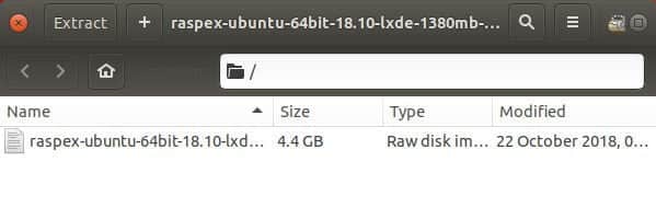 صورة لـ كيفية تشغيل Ubuntu 18.04 أو 18.10 على Raspberry Pi | raspex-extracted-DzTechs