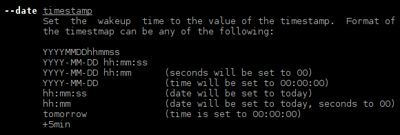 صورة لـ ضبط المنبه لتشغيل الكمبيوتر بنظام Linux تلقائيا | rtcwake-time-date-specification-DzTechs