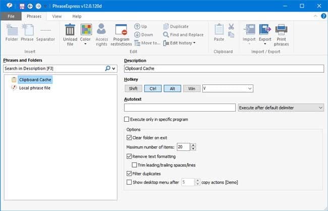 صورة لـ أفضل موسعات النصوص لـ Google Chrome و Windows و MacOS لأتمتة الأشياء المملّة | text-expander-applications-windows-phrase-express-DzTechs